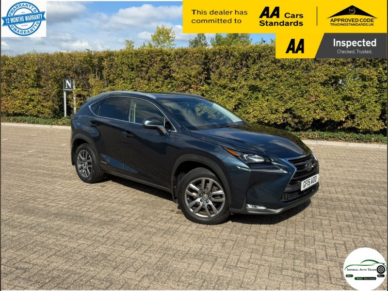 Blue 2015 Lexus NX 2.5 300h Luxury SUV 5dr Petrol Hybrid E-CVT 4WD Euro 6 s/s 197 ps in Ruislip