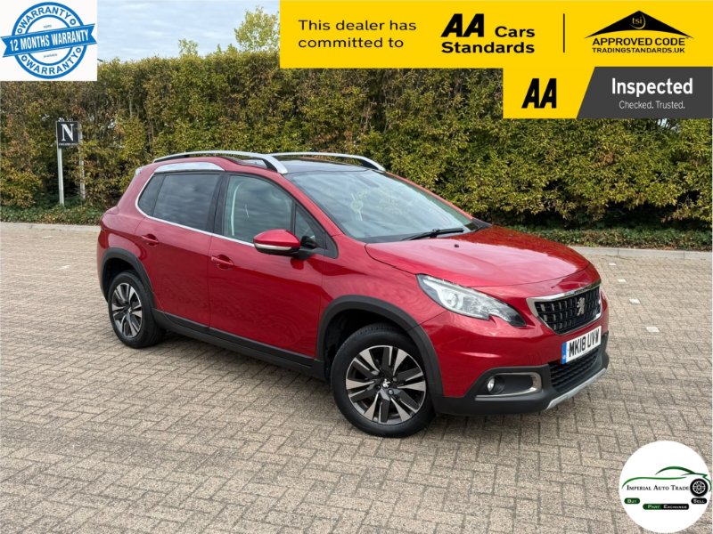 2018 Peugeot 2008 SUV 1.2 PureTech Allure Premium SUV 5dr Petrol Manual Euro 6 82 ps
